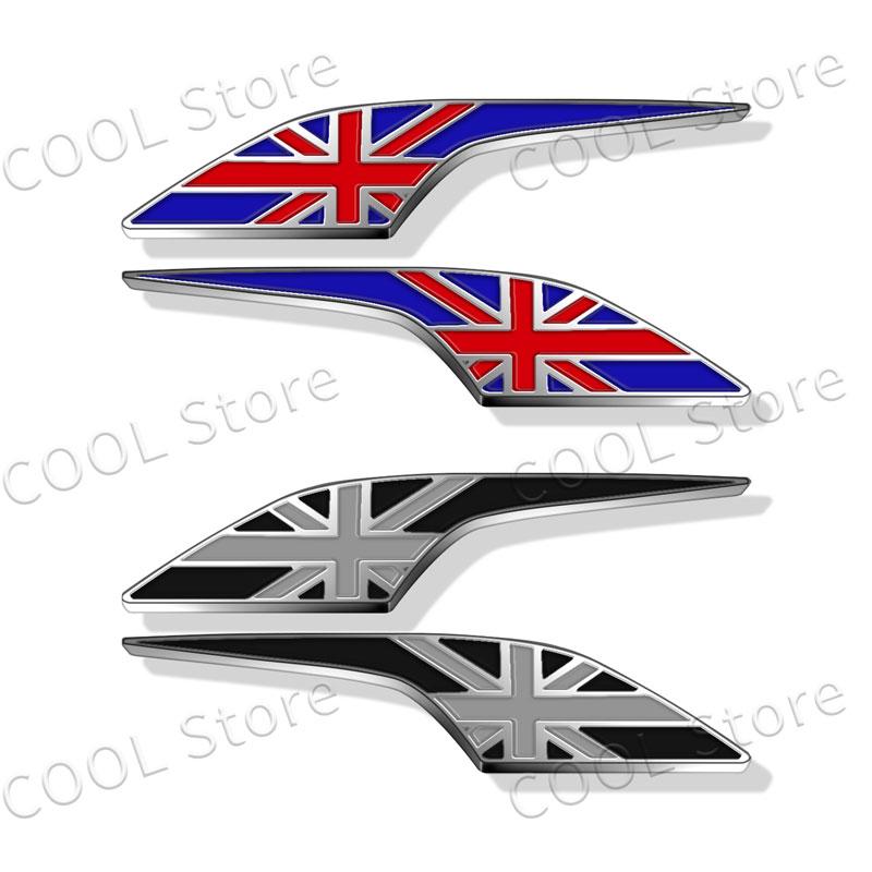 2Pcs United Kingdom UK Emblem Car Side Wing Fender Decals Body Sticker For Car Motorcycle Universal Accessories