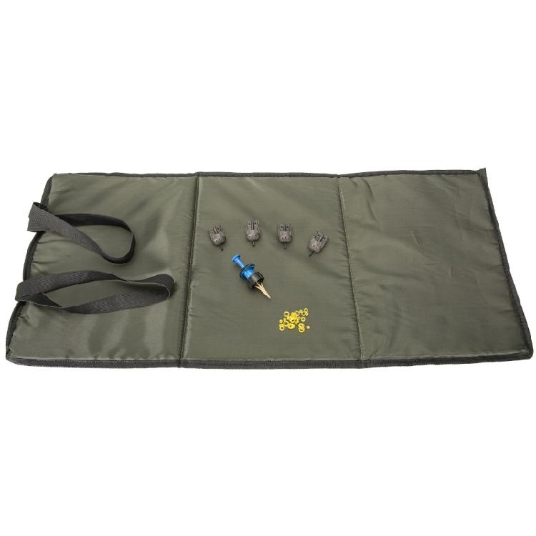 Fishing Unhooking Mat with Pellet Banders Feeders Fish Protective Landing Pad