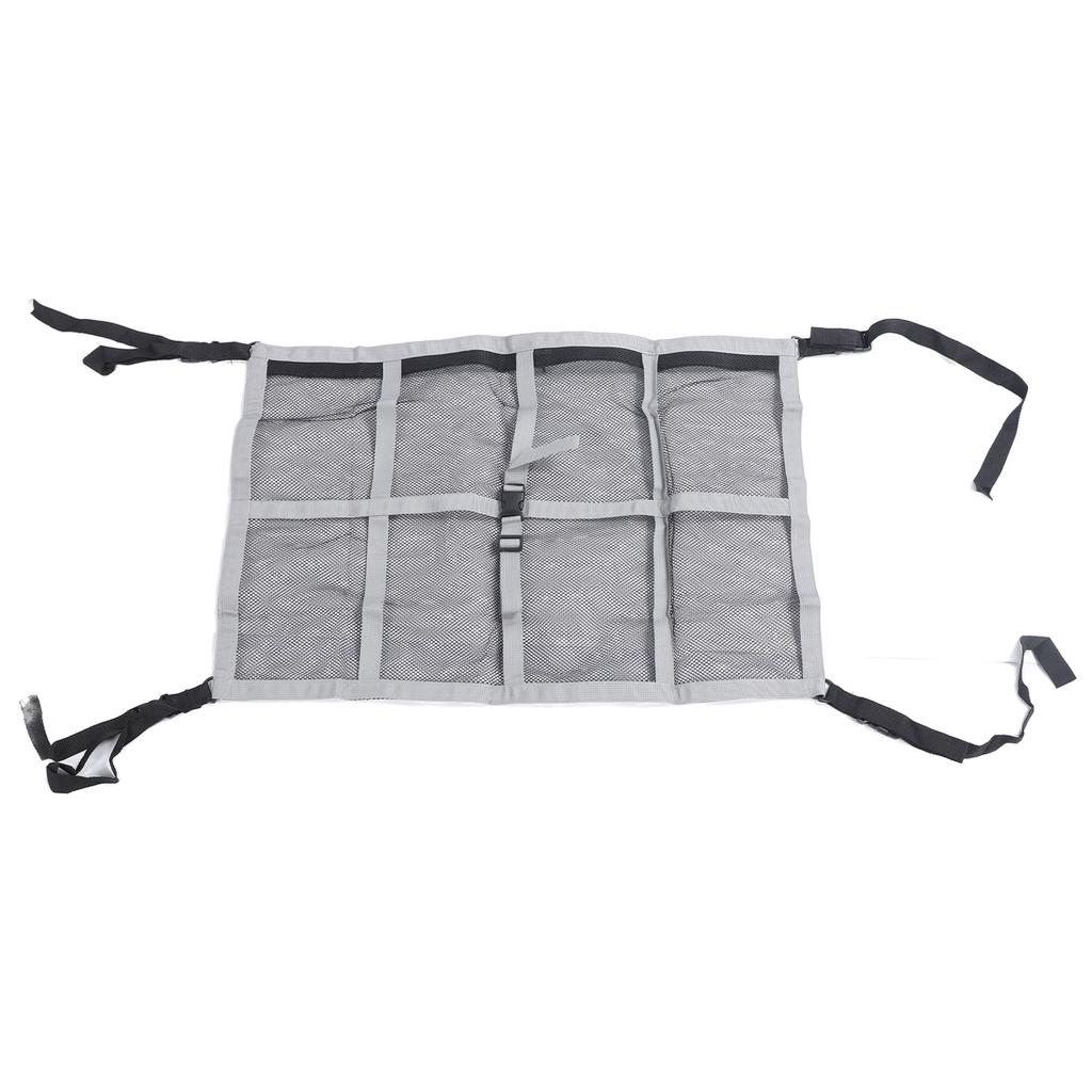 Mesh Car Roof Storage Organizer Multifunctional Double Layer Strengthen Load Bearing Ceiling Cargo Net for Truck SUV L