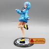 Anime Re Life In a Different World Rem Blue Hooded Clothes PVC Figure Toy Gift