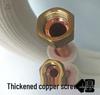 Air Conditioner Solderless Pure Copper Pipe for 1-3 HP, Refrigerant Double Pipe, Thickened
