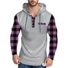 Men's Hooded Sweatshirt, Contrasting Color Sweatshirt, Sports  Casual Jacket