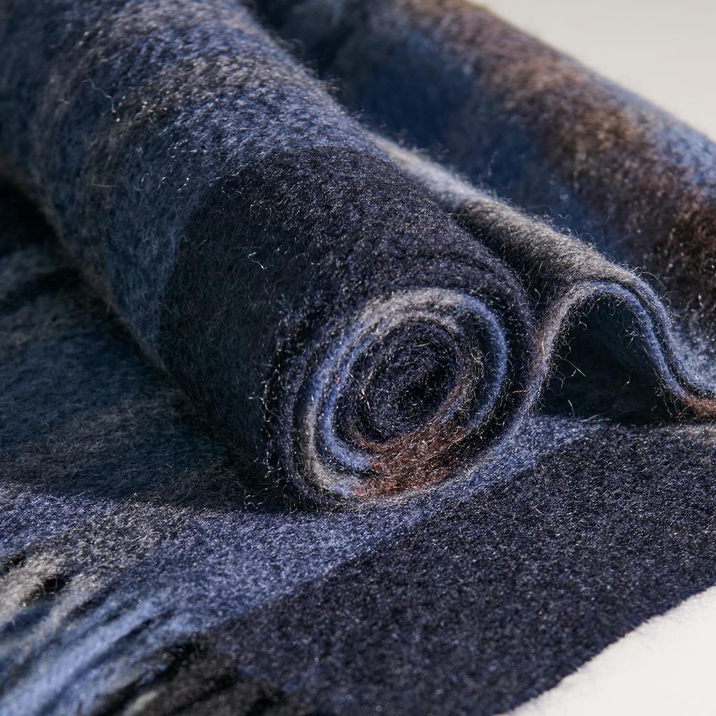 Winter 100% Cashmere Scarf Men Warmer Shawls And Wraps Echarpe Pashmina Blue Plaid Scarves Male