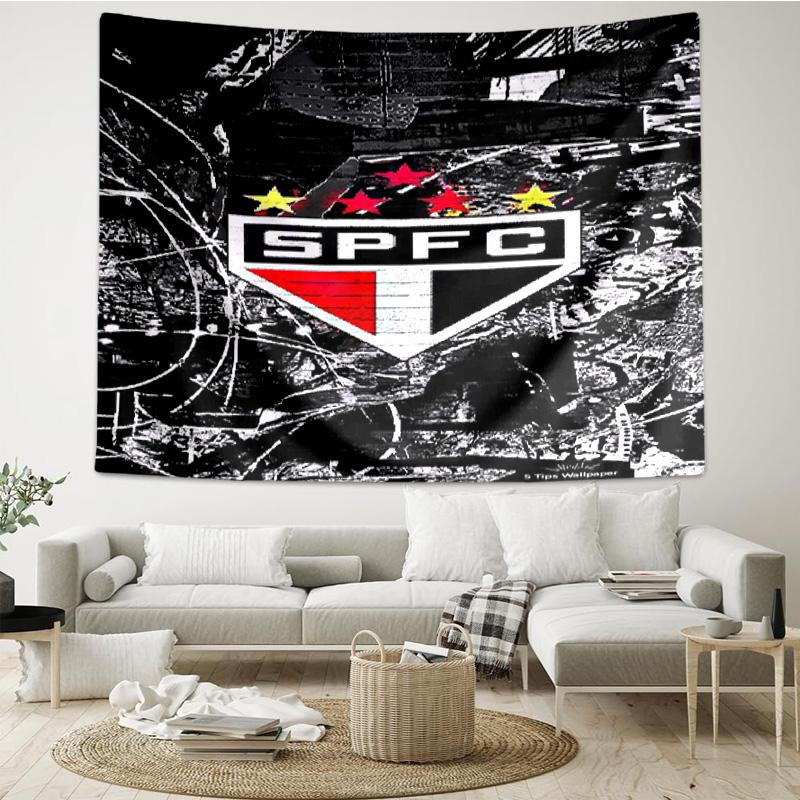 1PC Spfc Team Crest Design Printed Tapestry Room Decoration Wall Hanging for Living Room Bedroom, Dormitory, Birthday and Christmas Gifts