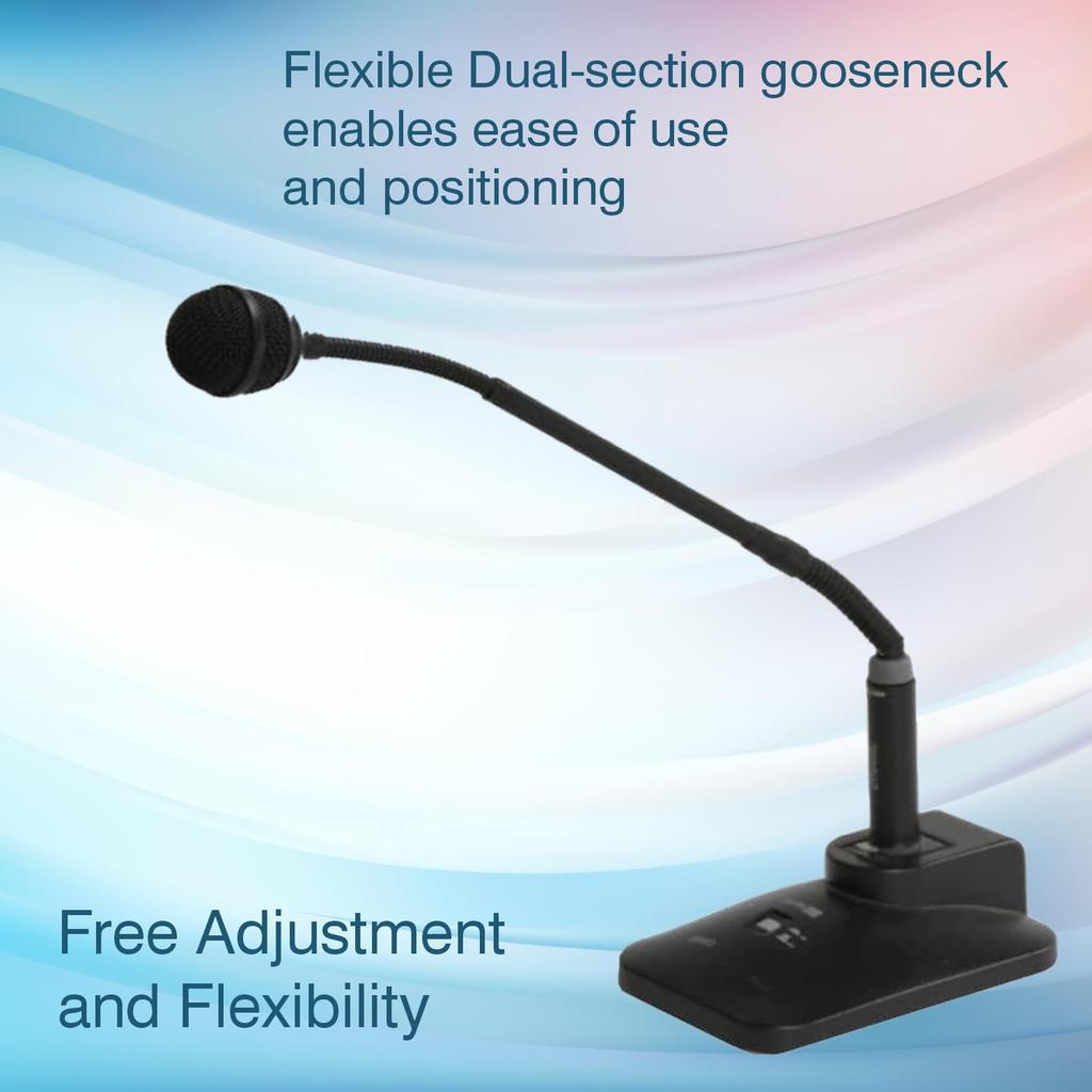 Superlux Gooseneck Dynamic Microphone, 60cm Type, Black, PRA618L