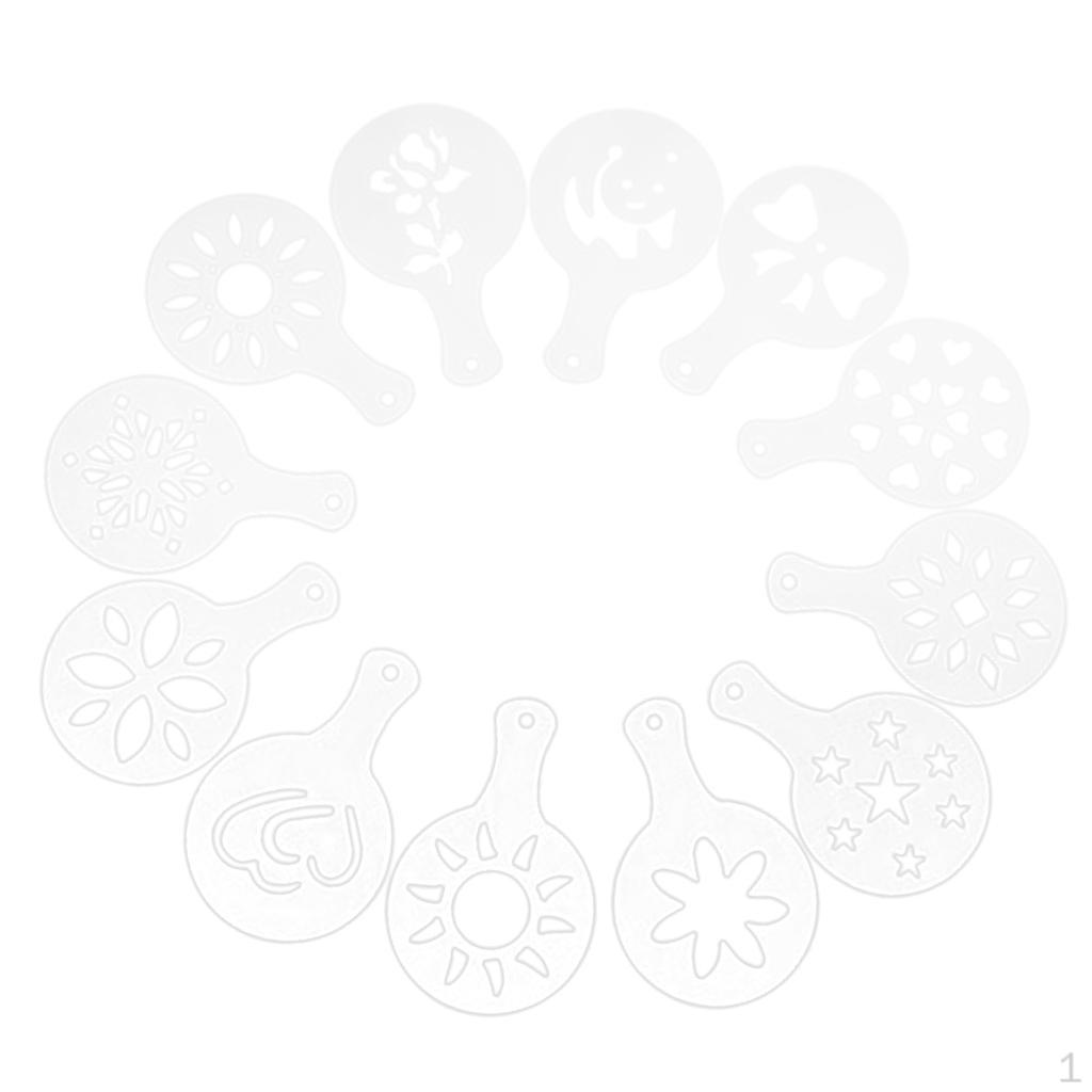 

12x набор трафаретов Latte Art Украшение торта капучино