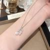 Elegant French Musical Note Pearl Earrings & Geometric Necklace Set for Women - Stylish, High-End Accessories