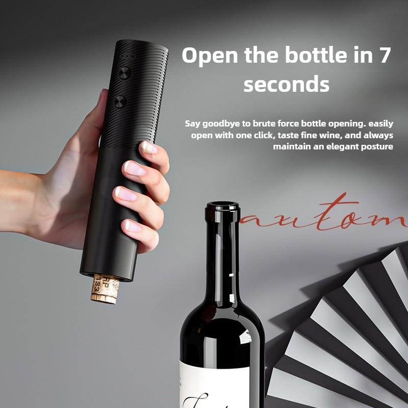 Electric Fully Automatic Red Wine Bottle Opener, Portable and Multifunctional