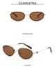 9021 Retro Oval Metal Frame Sunglasses – Unisex Hip-Hop Style