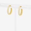 ESTELLE Earrings Silver Yellow Gold Plated Cubic Zirconia [ESTELLE] [Official] Women's 0776-0068-0000-0000