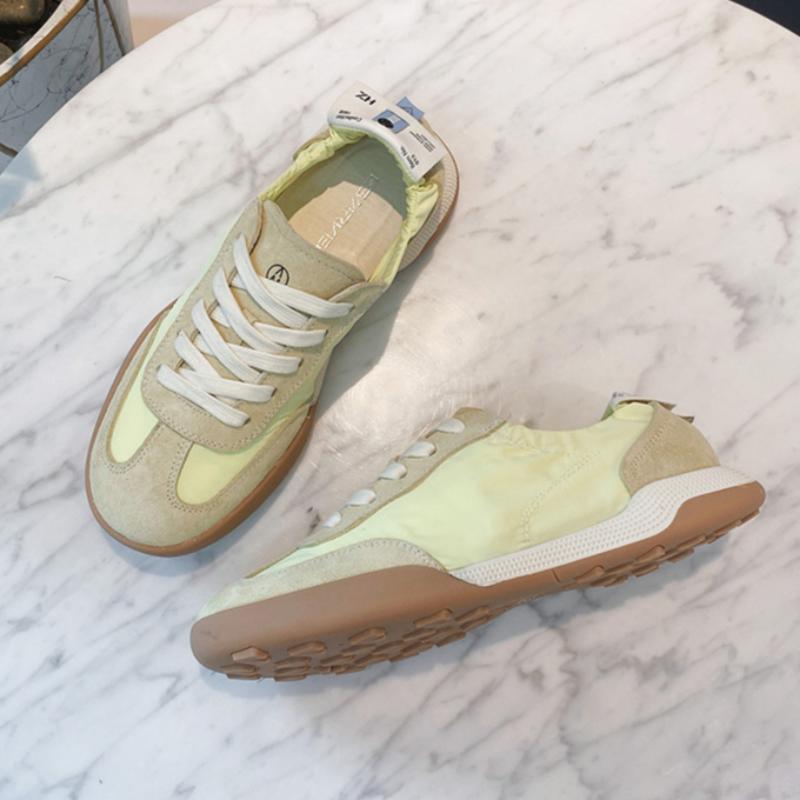 

Summer Genuine Leather Casual Sports Forrest Gump Shoes White Shoes Women s German Training Shoes 34 жовтий