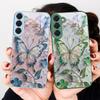 Elegant Pink Butterfly For Samsung S26 S22 S8 S9 S10 S20 Ultra S21 Pro S22 Plus S23 FE S24Ultra S25 Edge S24+ Glass Phone Case