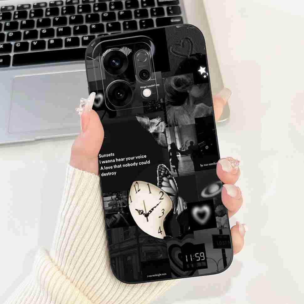 For Oppo Reno14 5G PLA110 Case Cute Rabbit Sunflower Soft Silicon Cover For Oppo Reno 14 CPH2737 6.59" Protective Cases Coque