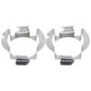 2Pcs Headlight Bulb Holder Stainless Steel Material Firm Stable Easy Install LED Headlight Bulb Base