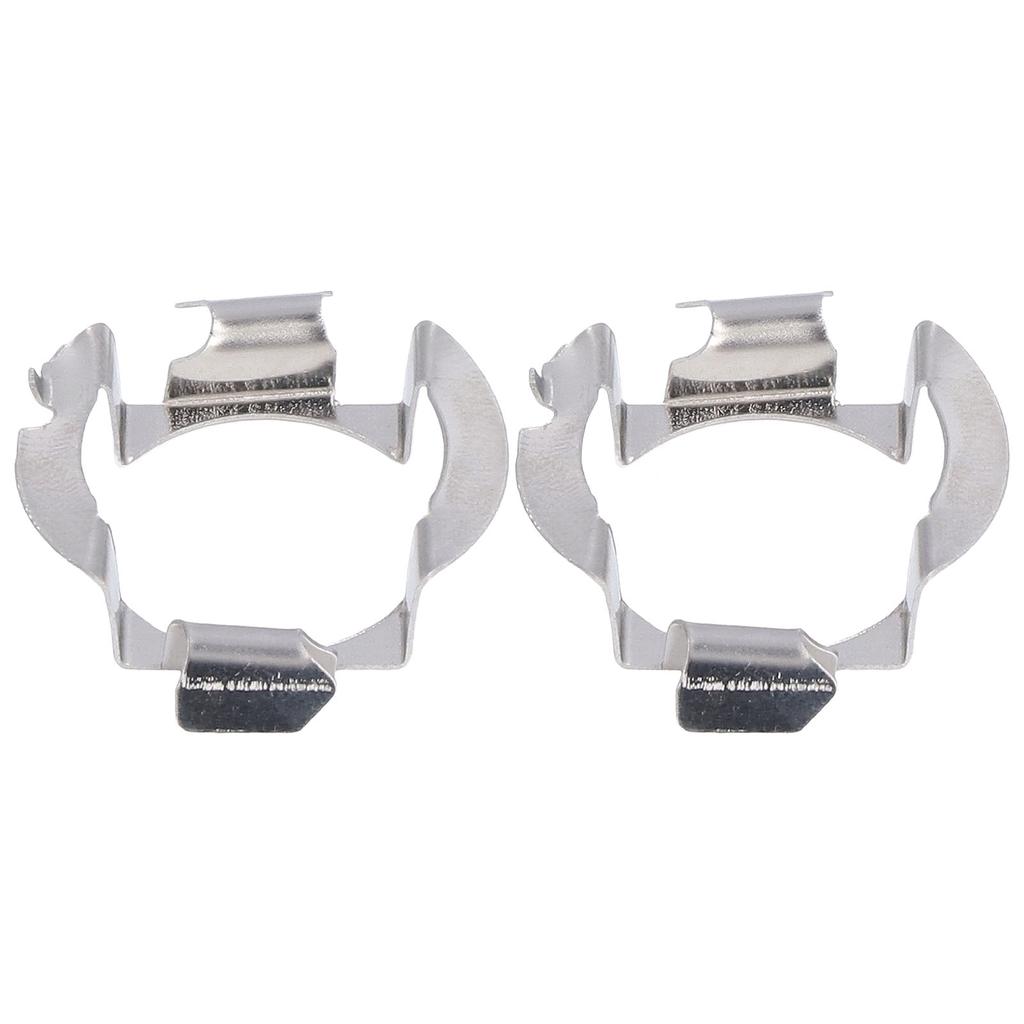 2Pcs Headlight Bulb Holder Stainless Steel Material Firm Stable Easy Install LED Headlight Bulb Base