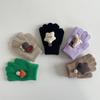 Children's Winter Plush Five-Finger Gloves - Warm, Trendy Gloves for Boys & Girls, Perfect for Outdoor Cold Protection & Writing.