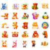 50 Stickers Bear Food Stickers Cute Bear Creative Diy Decorative Goo Card Stickers Waterproof Stickers