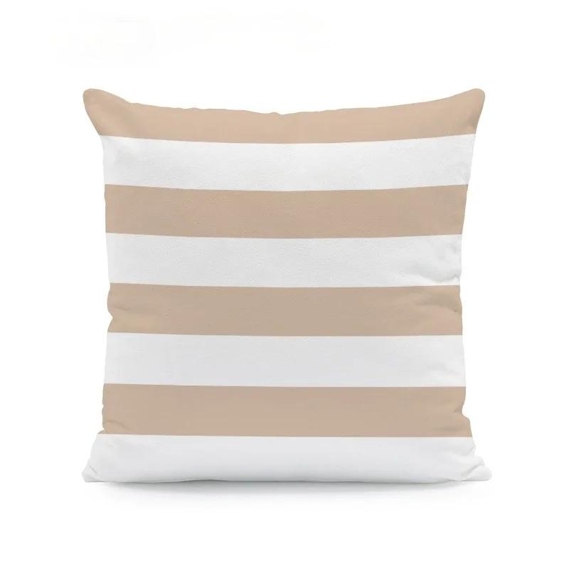 Fashion Beige Geometric Cushion Arrow Petal Lace Texture Cushion Pillow Cover 45X45cm Polyester Decor Living Room Pillowcase