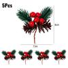 Artificial Pinecone Berry Pine Needle Branch Christmas Simulation Plant DIY Garland Gift Decoration Christmas Party Decoration