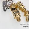 Hochdruck-Autoswaschmaschine Schnellkupplung, Außengewinde/Innengewinde, Kupfer-Umwandlung, 3/8", für 55/58 Wasserrohr und 22/18/14 Unterlegscheibe.