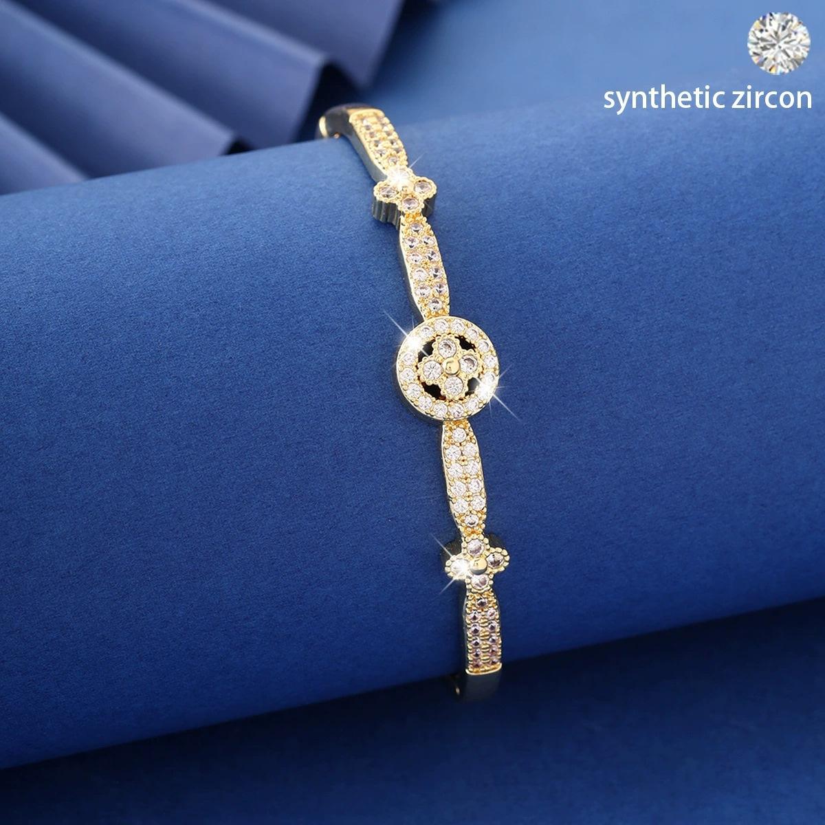 Light Luxury Fashion Zircon Bracelet Women S High-End Versatile Products Simple Direct Supply