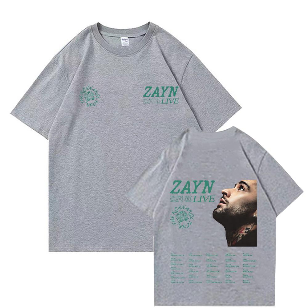 Zayn KONNAKOL Arena Tour Live 2026 T Shirts Zayn Malik 100%Cotton T-shirt Men Women Fashion New Tee Harajuku Y2K O-neck Summer Tops funny t shirts