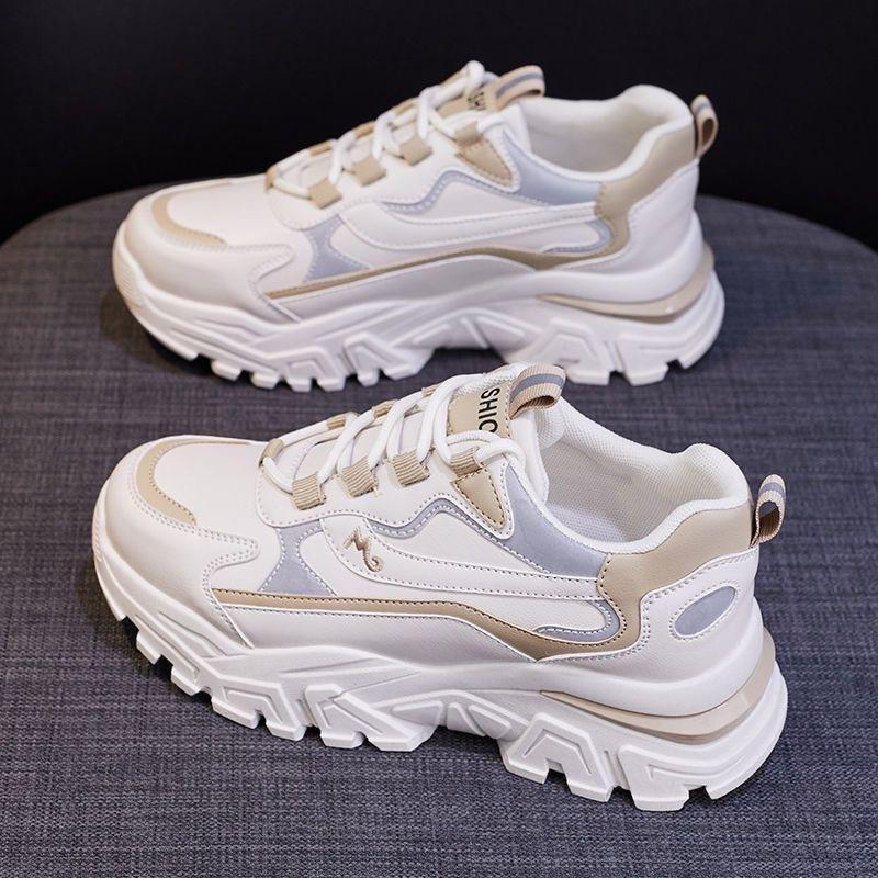 Cotton shoes women's 2025 winter new velvet dad shoes women's ins trendy versatile sports casual shoes student warm shoes