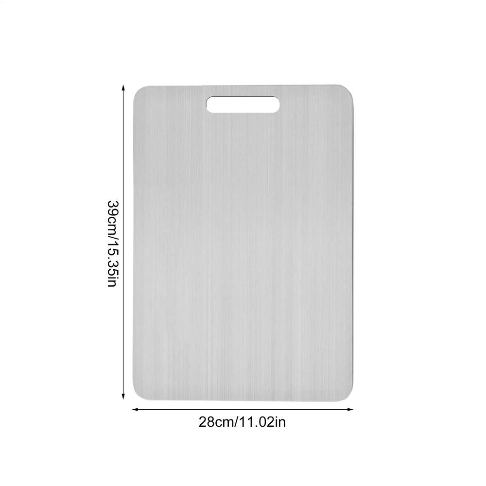 Double-Sided Titanium Kitchen Chopping Board Food Grade Kitchen Cutting Mat Portable Cutting Board Serving Tray for Vegetable