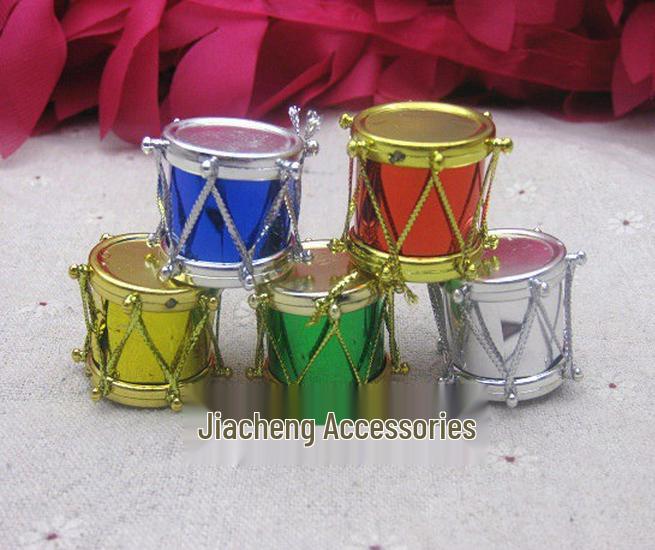 Weihnachten 3D Mini Trommel DIY Basteldekoration, 2,5 cm