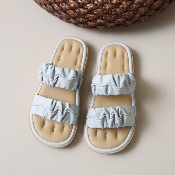 Fashion Beach Shoes Woman's Slippers Slides Fashion Sabot 2025 Soft Luxury Scandals Casual Leisure Slippers Casual Female Shoes Summer C