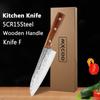 Stainless Steel Japanese Kitchen Knife Fruit Peeler Knife Hand-forged Butcher Knife Wooden Handle Cooking Knife and Accessories