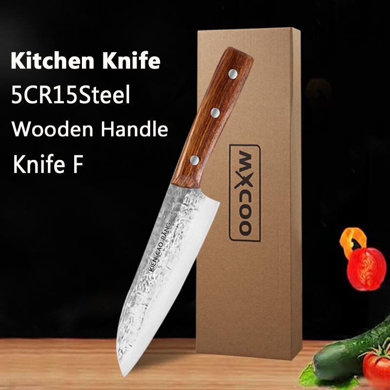 Stainless Steel Japanese Kitchen Knife Fruit Peeler Knife Hand-forged Butcher Knife Wooden Handle Cooking Knife and Accessories