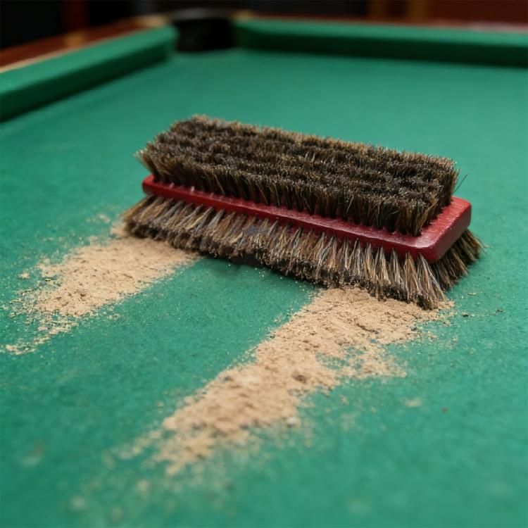 Multifunctional 3 Sided Pool Table Cleaning Tool Billiard Table Brush Horse Hair Cleaner Maintenance Billiards Accessory
