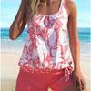 Printed Swimsuit Women's Split Swimsuit