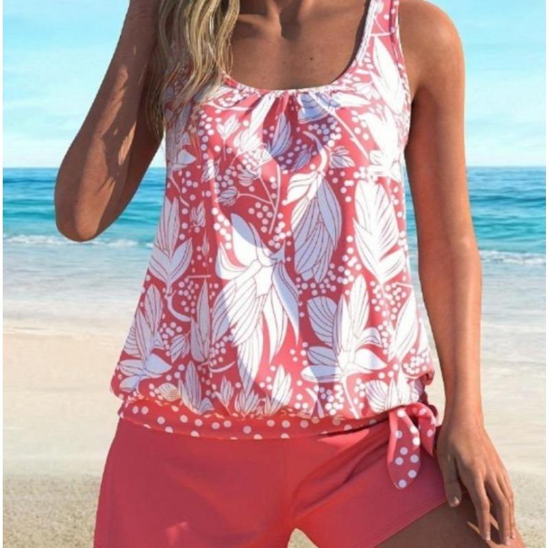 Printed Swimsuit Women's Split Swimsuit