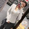Yoga clothes women's 1011 new spring slim-fit stand-up neck sports jacket long-sleeved zipper warm fitness clothes top