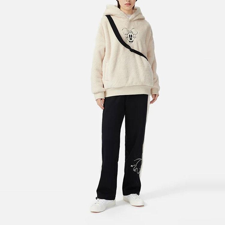 Li-Ning Li Ning X Disney Sweatshirts Women's Swan White Hooded Thickened Regular AWDR684-1
