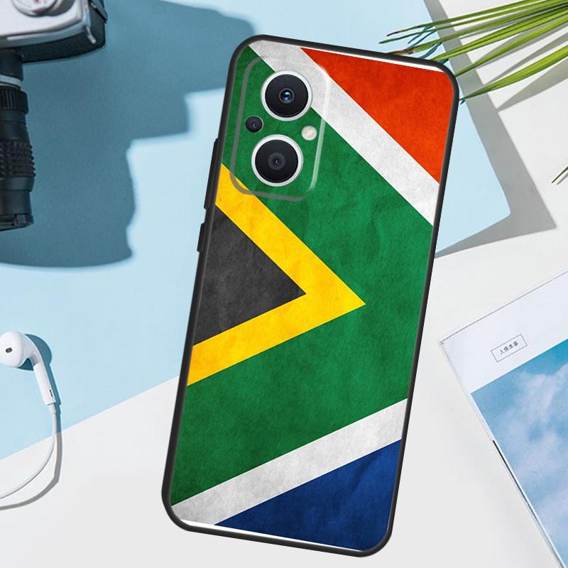 South Africa Flag Cover For OPPO Reno 14 F 13F 12F 11F 10 11 12 13 Pro 7 8 Lite OPPO Find X9 X5 X6 X8 Pro Case