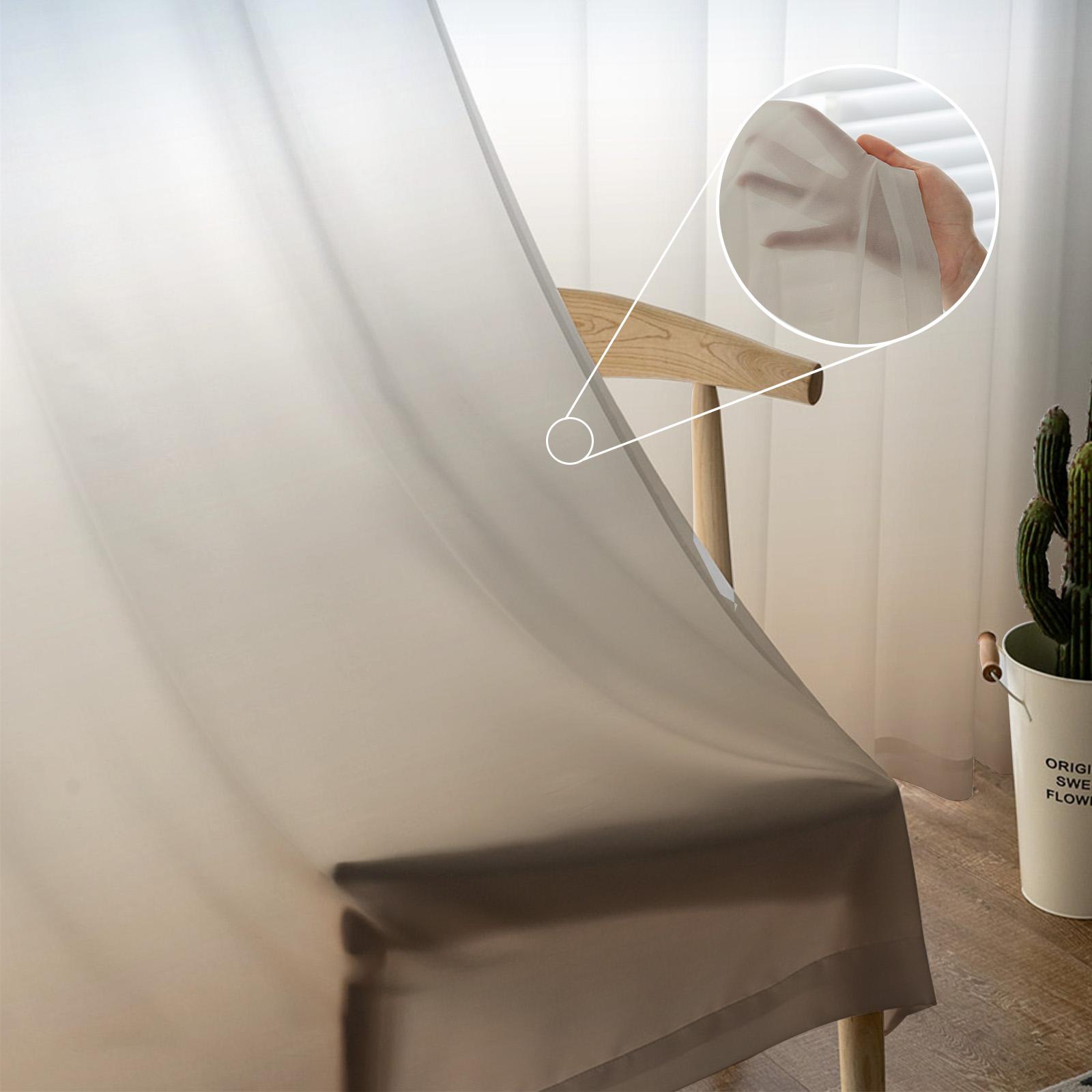 Синий хаки градиент прозрачные шторы для гостиной спальни домашнего декора кухни тюль — фото 5