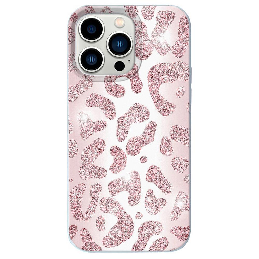 Purple Leopard Print Phone Case For IPhone 17 16e 16 15 14 13 12 Pro Max Anti Fall And Anti Slip Case