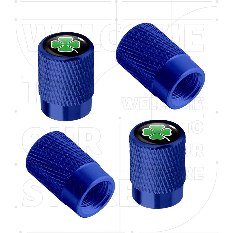 For Alfa Romeo Four-leaf Clover 156 159 Giulia LOGO 4pcs Car Wheel Tire Valve Aluminum Caps Tyre Stem Covers Airdust Waterproof ze2