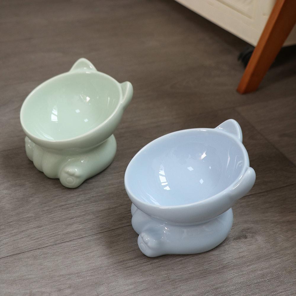 Cat Feeder Supplies Puppy Kitten Pet Feeding Bowl Water Feeder Container Cat Food Bowl Pet Supplies