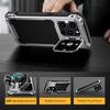 For IPhone 14 Pro Max 15 16 Plus Aluminum Metal Armor Magnetic Phone Case Lens Stand Screen Protect Heavy Duty Shockproof Cover