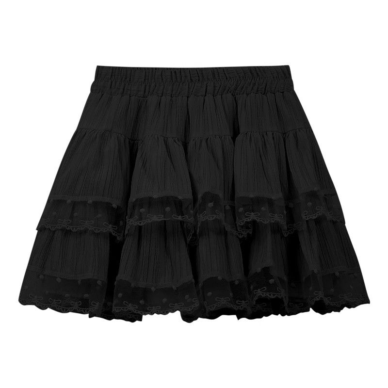 Kumikumi Ballet Style Lace Lace Skirt Cake Dress Women's Early Autumn Fashion Tape Pettiskirt A- line Skirt