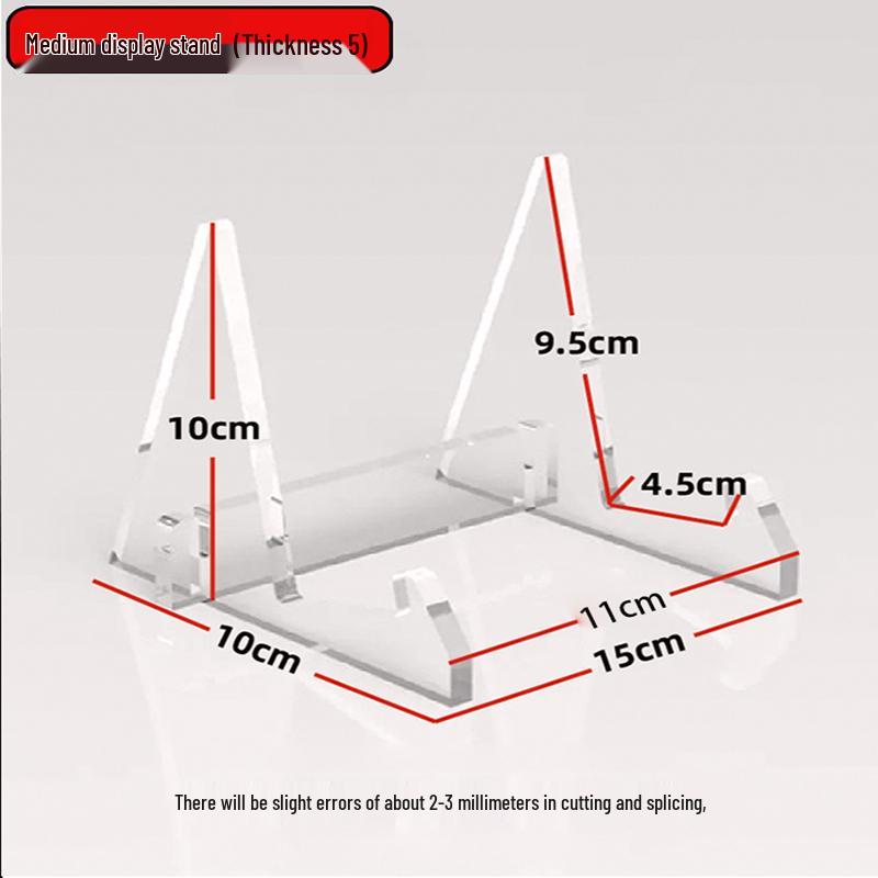 Acrylic Display Stand for Magazines, Phones, Tablets, Keyboards, Books, Photos, Frames, Bowls, Dishes, Tea Sets, and Cakes.
