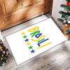 Brazil national football team Printed Flannel Area Rug Non Slip Soft Polyester Floor Carpet Indoor Decor Mat for Bedroom Living Room Sofa