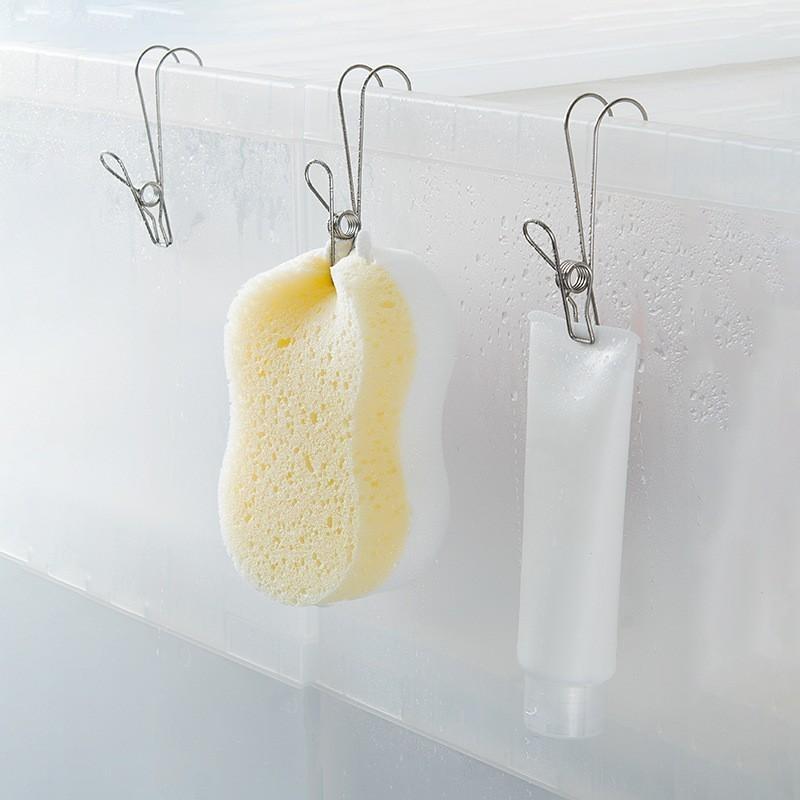 5Pcs/set Stainless Steel Clothespin with Hook Home Kitchen Supplies