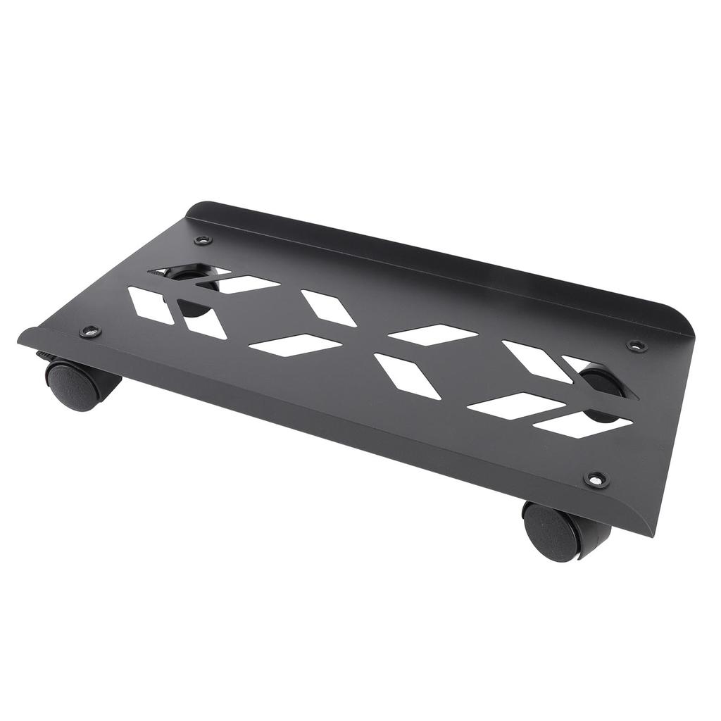 Computer Tower Stand with Wheels Ventilated Steel PC Mobile CPU Stand for Gaming Office Desk