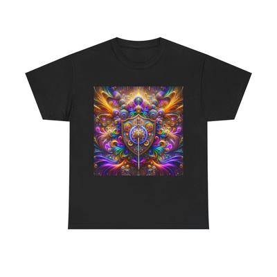 Unisex Adult T Shirt Psychedelic Heraldry: Shield of Eyes
