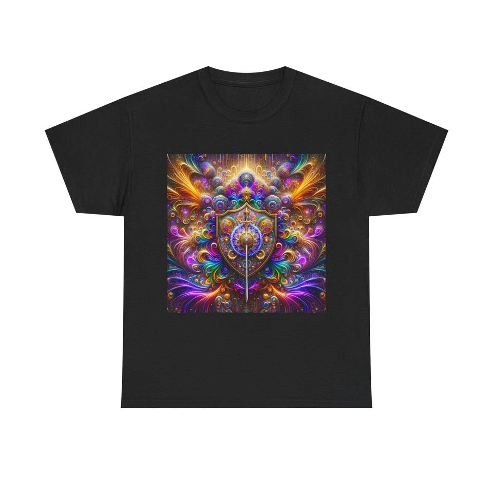 Unisex Adult T Shirt Psychedelic Heraldry: Shield of Eyes 4XL